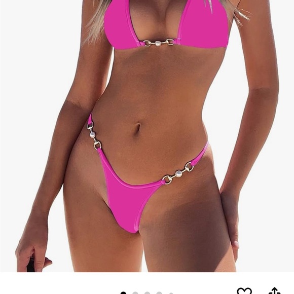 Bikini 2 piece thong. Size m - Fits like. Small - Picture 1 of 3